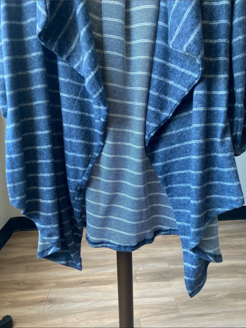 NY Collection stripes print open front top boho casual business casual 2X - Picture 11 of 17